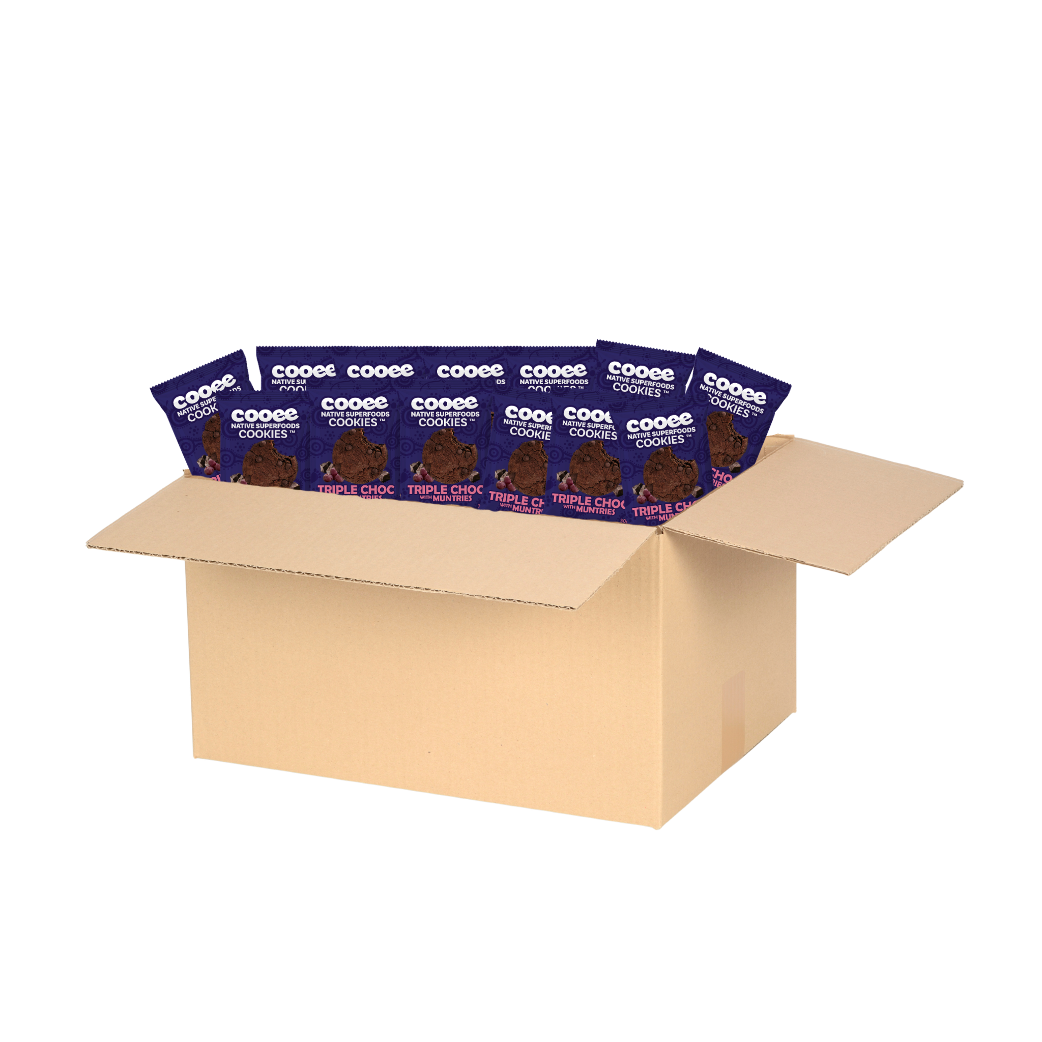 Triple Chocolate & Muntries Cookie 30g - Box of 150