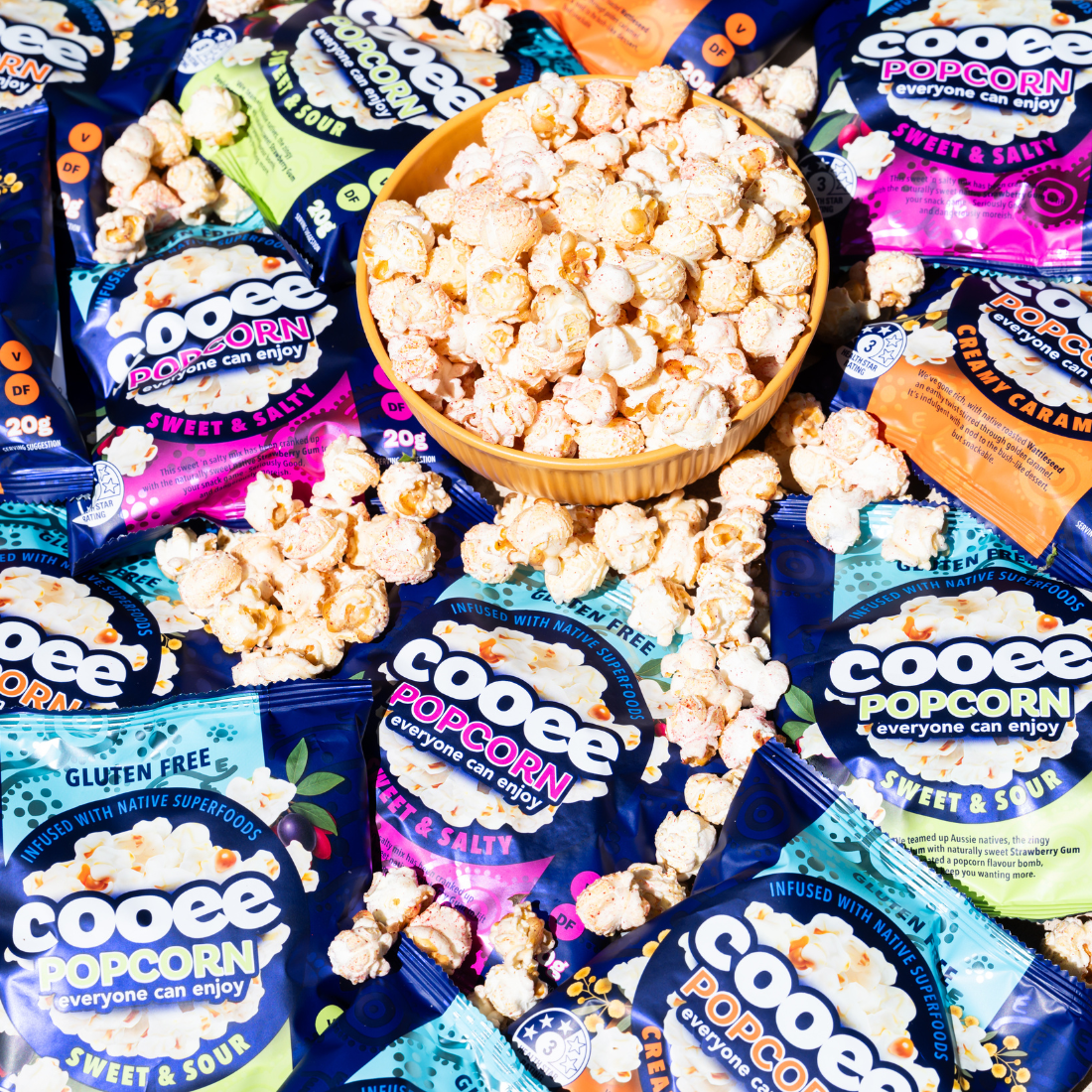 NAIDOC Cuppa &amp; a Yarn Box – Assorted Popcorn &amp; Cookie Pack