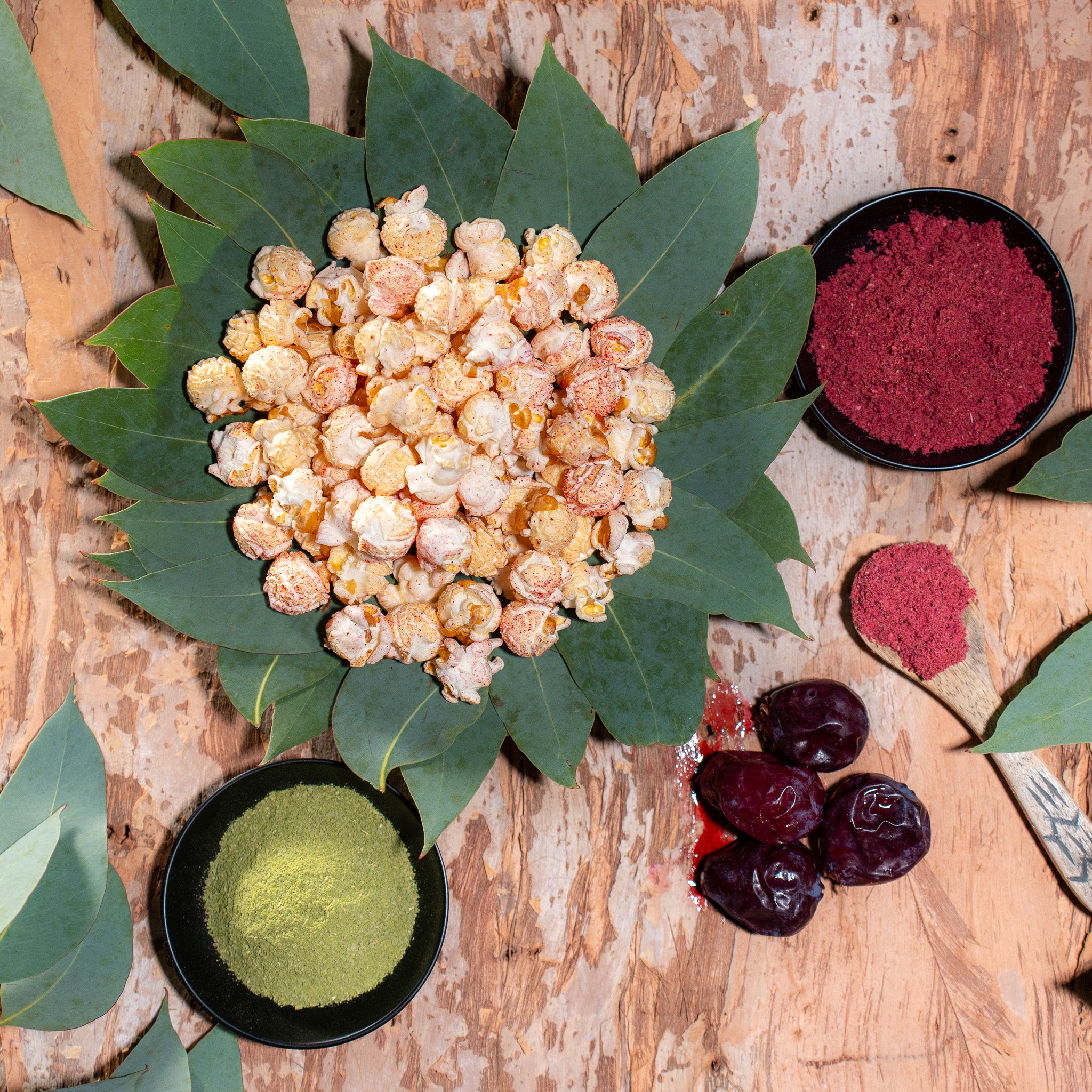 Sweet & Sour Popcorn infused with Native Strawberry Gum & Davidson