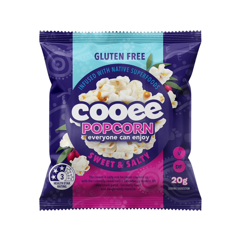 Sweet &amp; Salty Popcorn infused with Native Strawberry Gum